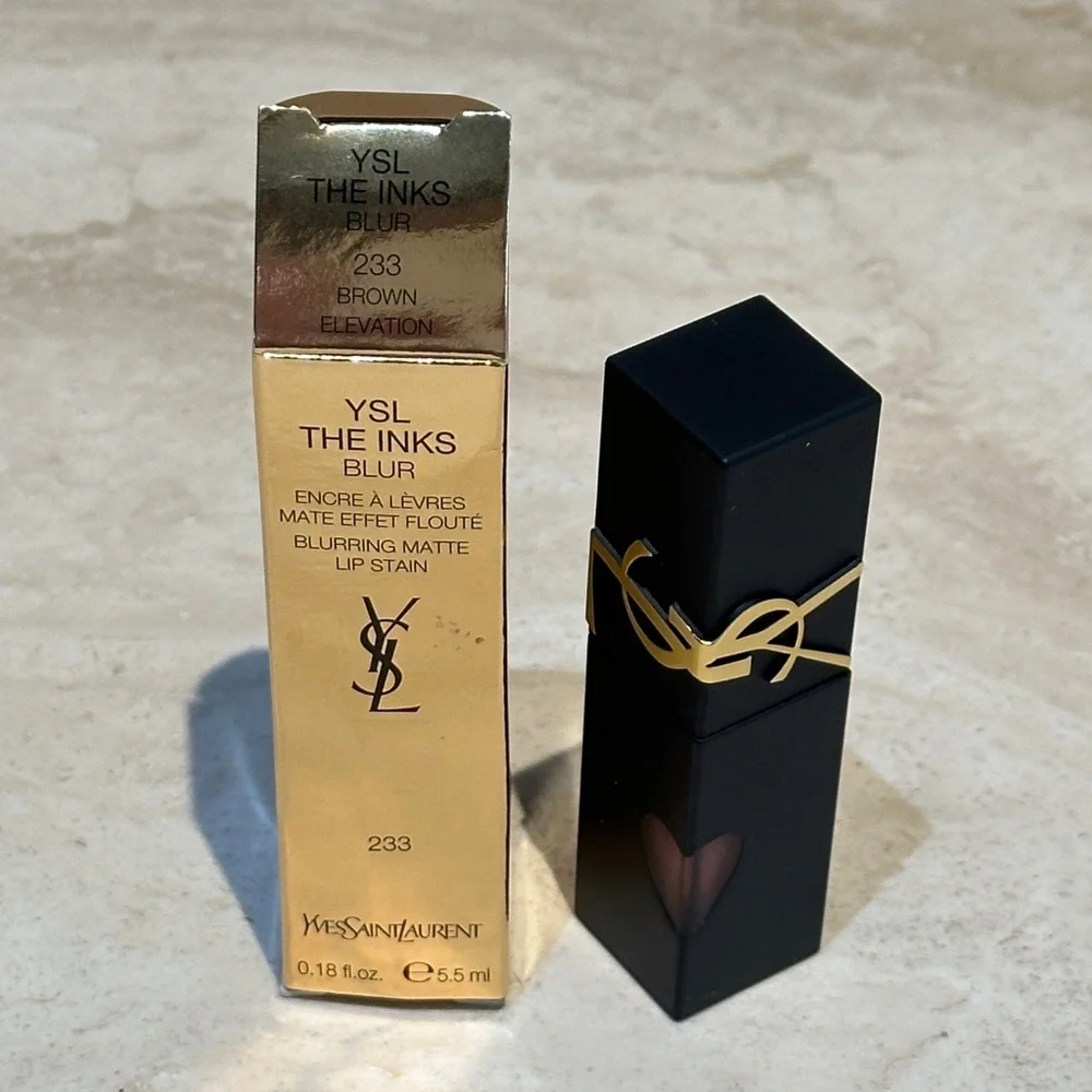 Yves Saint Laurent The Inks Blurring Matte Liquid Lip - 233 Brown Elevation